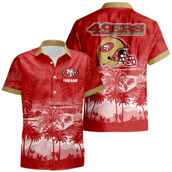 San Francisco 49ers Hawaiian Shirt 2026 Premium Crinkle Textured Personalize Name