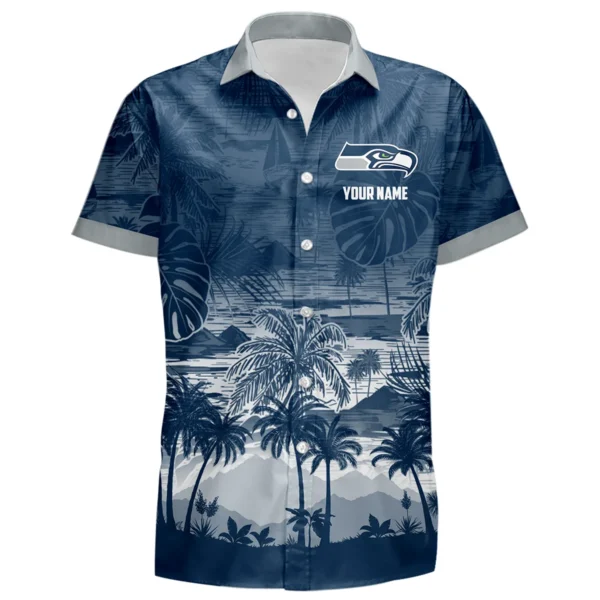 Seattle Seahawks Hawaiian Shirt 2026 Premium Crinkle Textured Personalize Name