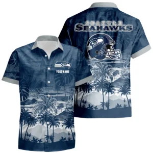 Seattle Seahawks Hawaiian Shirt 2026 Premium Crinkle Textured Personalize Name