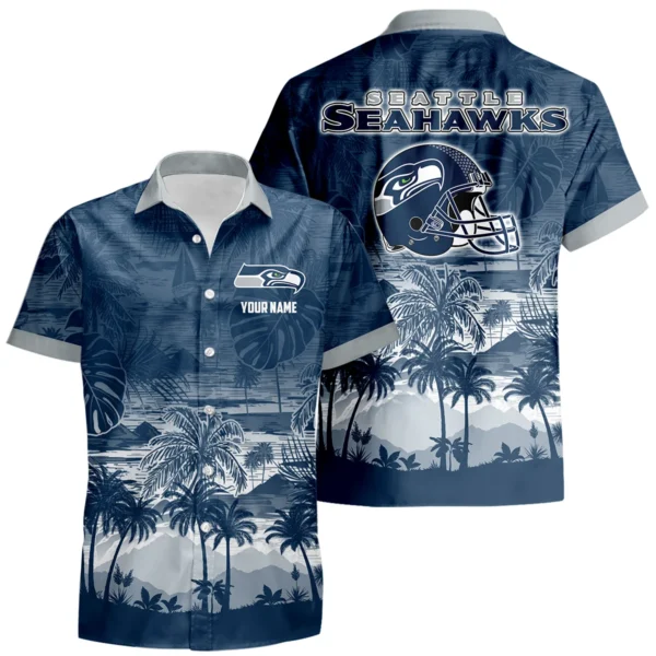 Seattle Seahawks Hawaiian Shirt 2026 Premium Crinkle Textured Personalize Name