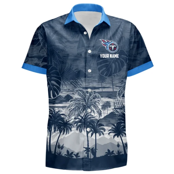Tennessee Titans Hawaiian Shirt 2026 Premium Crinkle Textured Personalize Name