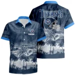 Tennessee Titans Hawaiian Shirt 2026 Premium Crinkle Textured Personalize Name