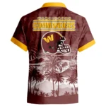 Washington Commanders Hawaiian Shirt 2026 Premium Crinkle Textured Personalize Name