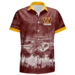 Washington Commanders Hawaiian Shirt 2026 Premium Crinkle Textured Personalize Name