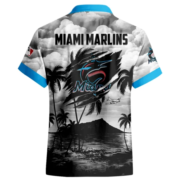 Miami Marlins Hawaiian Shirt 2026 Limited Premium Crinkle Textured
