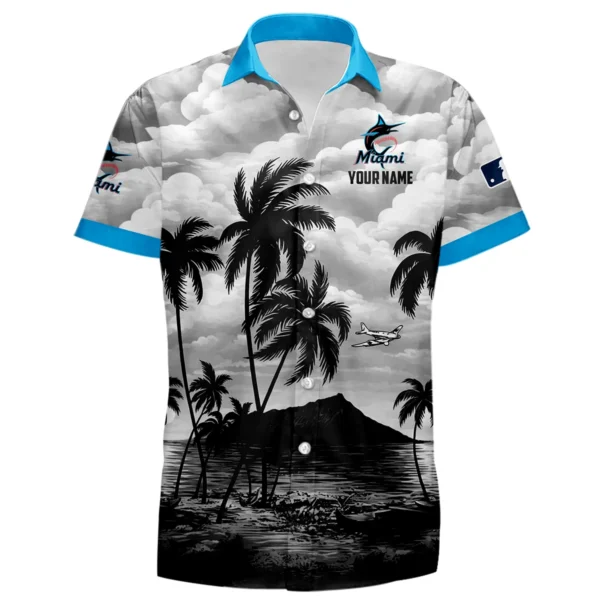 Miami Marlins Hawaiian Shirt 2026 Limited Premium Crinkle Textured