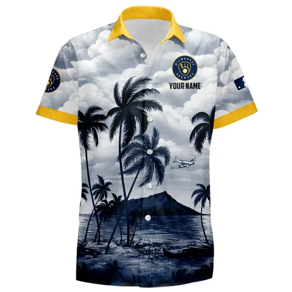 Milwaukee Brewers Hawaiian Shirt 2026 Limited Premium Crinkle Textured