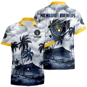 Milwaukee Brewers Hawaiian Shirt 2026 Limited Premium Crinkle Textured