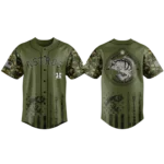 Houston Astros Baseball Jersey x Bass Fishing Limited Edition Premium Short Sleeve