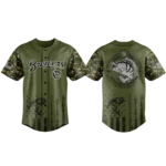 Milwaukee Brewers Baseball Jersey x Bass Fishing Limited Edition Premium Short Sleeve