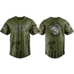 Minnesota Twins Baseball Jersey x Bass Fishing Limited Edition Premium Short Sleeve