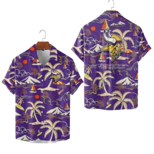 Minnesota Vikings Hawaiian Shirt 2026 Limited Edition Premium Crinkle Textured
