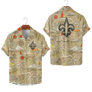New Orleans Saints Hawaiian Shirt 2026 Limited Edition Premium Crinkle Textured