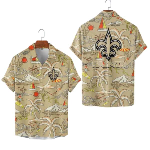 New Orleans Saints Hawaiian Shirt 2026 Limited Edition Premium Crinkle Textured