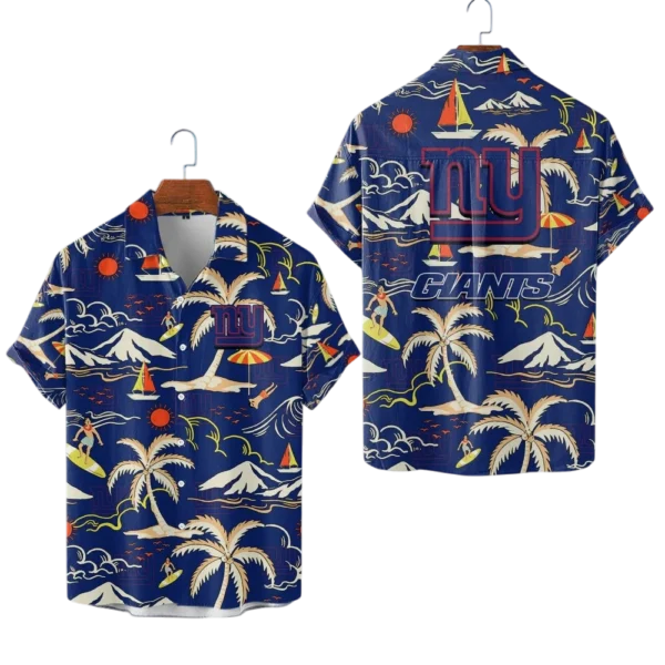 New York Giants Hawaiian Shirt 2026 Limited Edition Premium Crinkle Textured