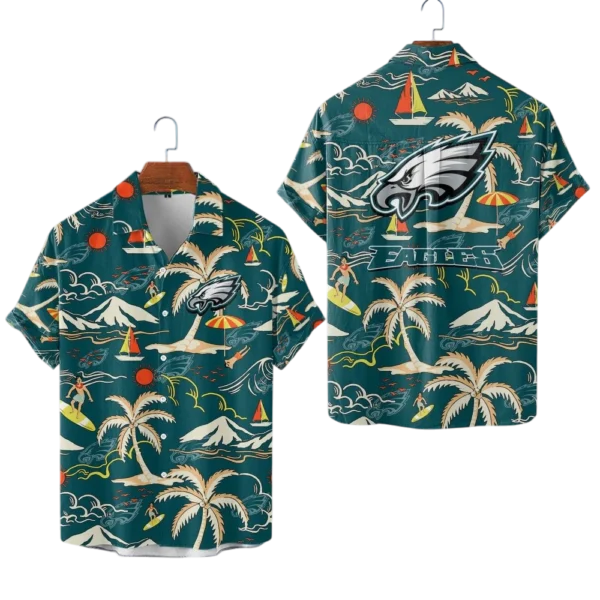 Philadelphia Eagles Hawaiian Shirt 2026 Limited Edition Premium Crinkle Textured
