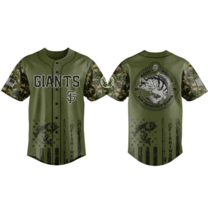 San Francisco Giants Baseball Jersey x Bass Fishing Limited Edition Premium Short Sleeve