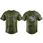 Tampa Bay Rays Baseball Jersey x Bass Fishing Limited Edition Premium Short Sleeve