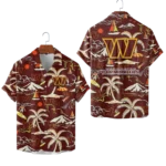 Washington Commanders Hawaiian Shirt 2026 Limited Edition Premium Crinkle Textured