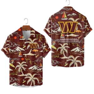 Washington Commanders Hawaiian Shirt 2026 Limited Edition Premium Crinkle Textured