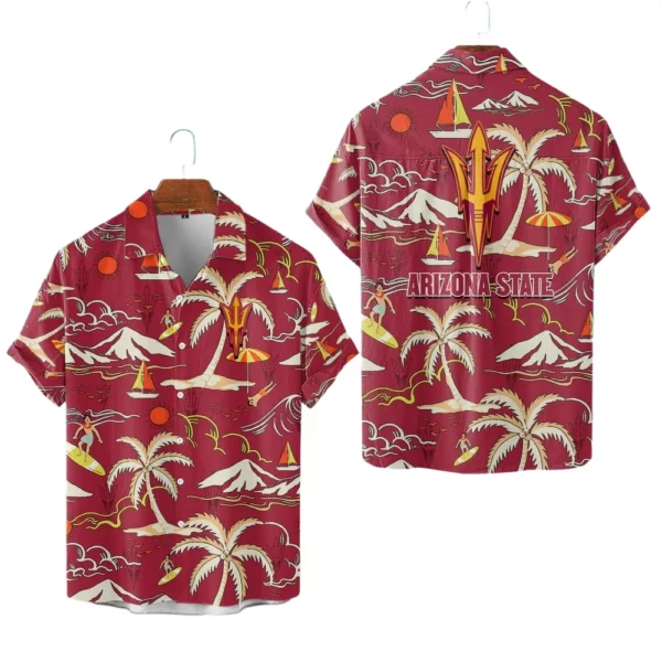 Arizona State Sun Devils Hawaiian Shirt New 2026 Limited Premium Crinkle Textured