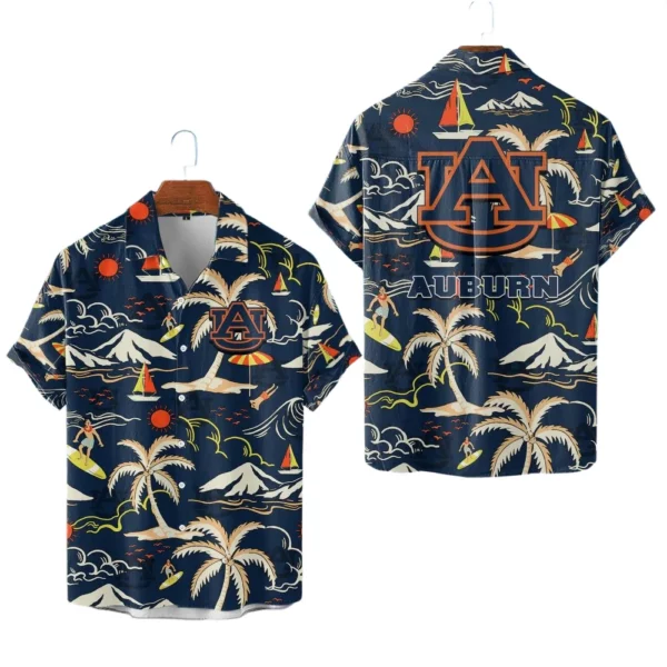Auburn Tigers Hawaiian Shirt New 2026 Limited Premium Crinkle Textured