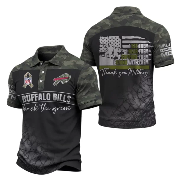 Buffalo Bills x Military Appreciation Polo Shirt 2026 Limited
