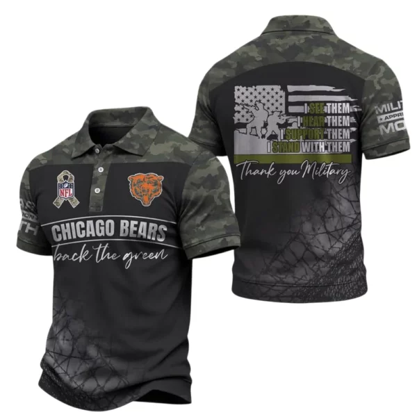 Chicago Bears x Military Appreciation Polo Shirt 2026 Limited
