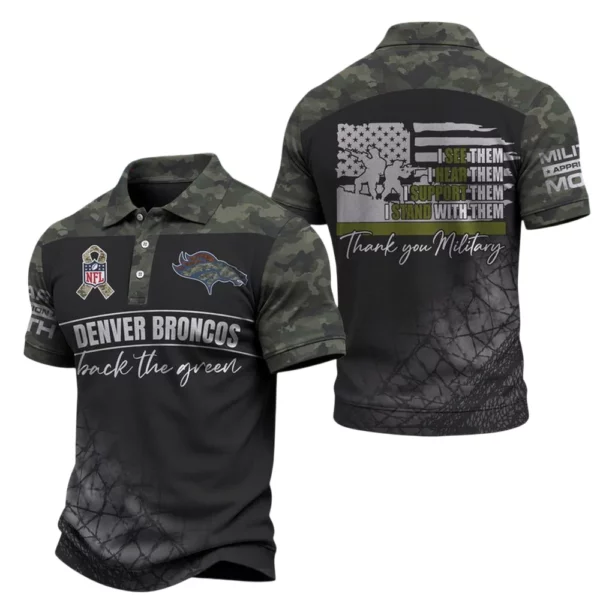 Denver Broncos x Military Appreciation Polo Shirt 2026 Limited