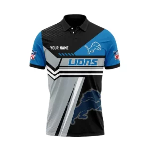 Detroit Lions Polo Shirt 2026 Limited Personalize Name