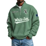 Chicago White Sox Waffle Knit Quarter-Zip Long Sleeve Shirt Customize Name