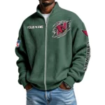 Arizona Cardinals Men’s Full Zip Waffle Knit Long Sleeve Sweatshirt Customize Name