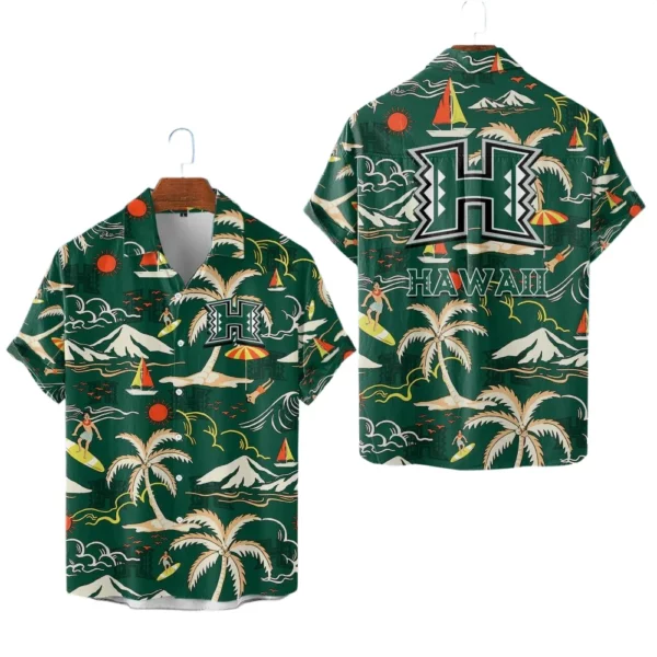 Hawaii Rainbow Warriors Hawaiian Shirt New 2026 Limited Premium Crinkle Textured