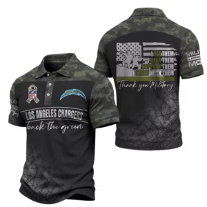 Los Angeles Chargers x Military Appreciation Polo Shirt 2026 Limited