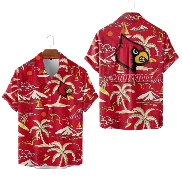 Louisville Cardinals Hawaiian Shirt New 2026 Limited Premium Crinkle Textured