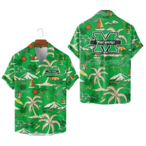 Marshall Thundering Herd Hawaiian Shirt New 2026 Limited Premium Crinkle Textured