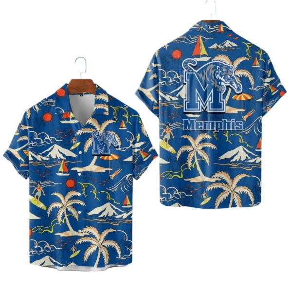 Memphis Tigers Hawaiian Shirt New 2026 Limited Premium Crinkle Textured