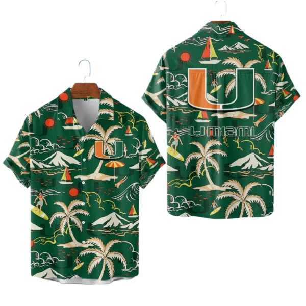 Miami Hurricanes Hawaiian Shirt New 2026 Limited Premium Crinkle Textured