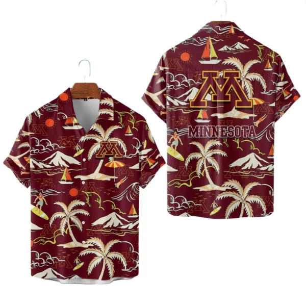Minnesota Golden Gophers Hawaiian Shirt New 2026 Limited Premium Crinkle Textured