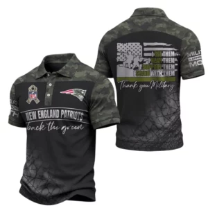 New England Patriots x Military Appreciation Polo Shirt 2026 Limited