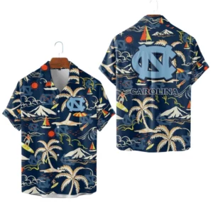North Carolina Tar Heels Hawaiian Shirt New 2026 Limited Premium Crinkle Textured