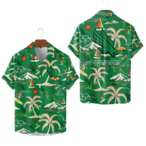 North Texas Mean Green Hawaiian Shirt New 2026 Limited Premium Crinkle Textured