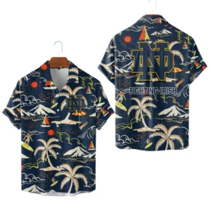 Notre Dame Fighting Irish Hawaiian Shirt New 2026 Limited Premium Crinkle Textured