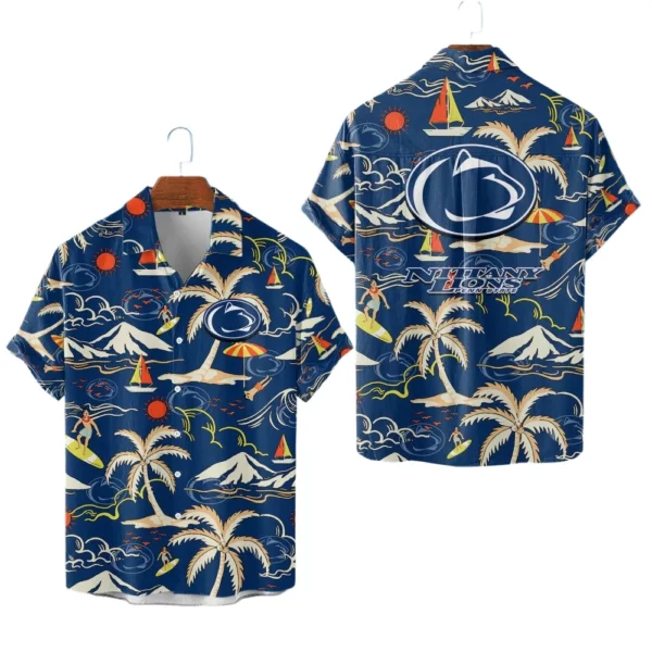 Penn State Nittany Lions Hawaiian Shirt New 2026 Limited Premium Crinkle Textured