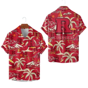 Rutgers Scarlet Knights Hawaiian Shirt New 2026 Limited Premium Crinkle Textured