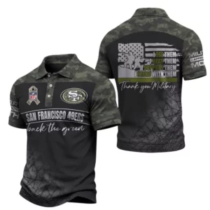 San Francisco 49ers x Military Appreciation Polo Shirt 2026 Limited