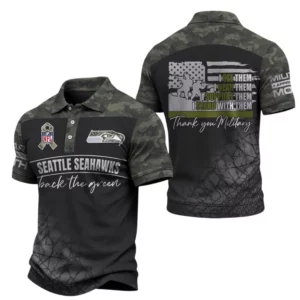 Seattle Seahawks x Military Appreciation Polo Shirt 2026 Limited
