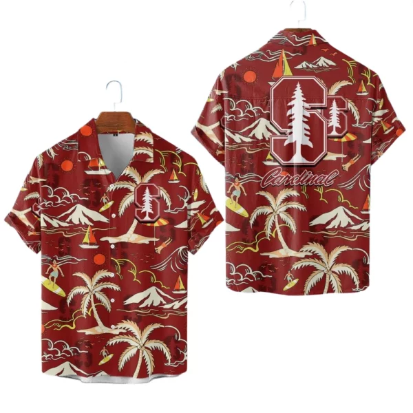 Stanford Cardinal Hawaiian Shirt New 2026 Limited Premium Crinkle Textured