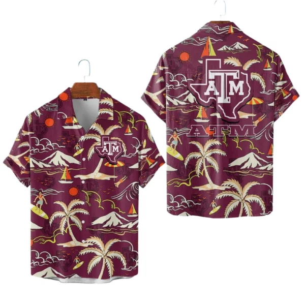 Texas A&M Aggies Hawaiian Shirt New 2026 Limited Premium Crinkle Textured