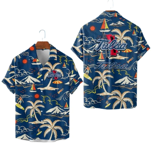 Tulsa Golden Hurricane Hawaiian Shirt New 2026 Limited Premium Crinkle Textured